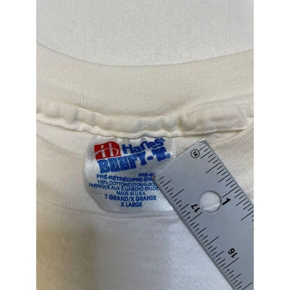 VINTAGE Washington DC Close Up Graphic T-shirt Men XL White 90s Single Stitch - Picture 9 of 10